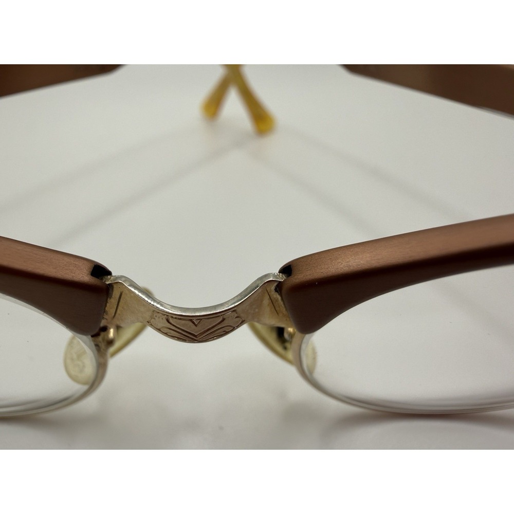 MINT Artcraft Gold Filled CatEye Glasses 1/1012 KGF Alum 4 1/4-5 1/2 20mm-Retro - Picture 7 of 7